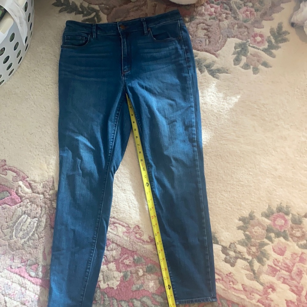 Ann Taylor Loft Curvy Skinny Ankle Jeans